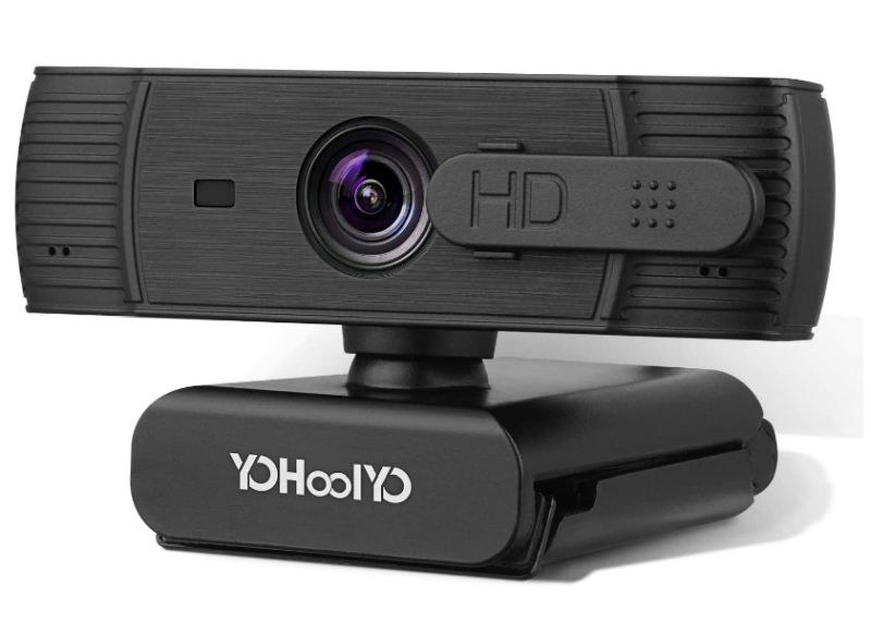 Mac e Android USB Webcam PC Autofocus per Video Chat/Registrazione/Skype Streaming Webcam 1080p Full HD Doppio Microfono Stereo FaceTime Compatibile con Windows otturatore della Privacy 